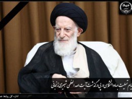 مدير الحج والزيارة في محافظة يزد يعزي في رحيل الآية العظمى الشبيري الزنجاني